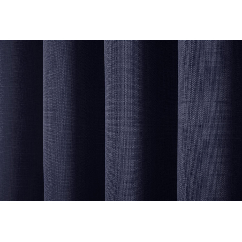 Divante Hoxton Navy Blackout Eyelet Curtains 229cm Image 3