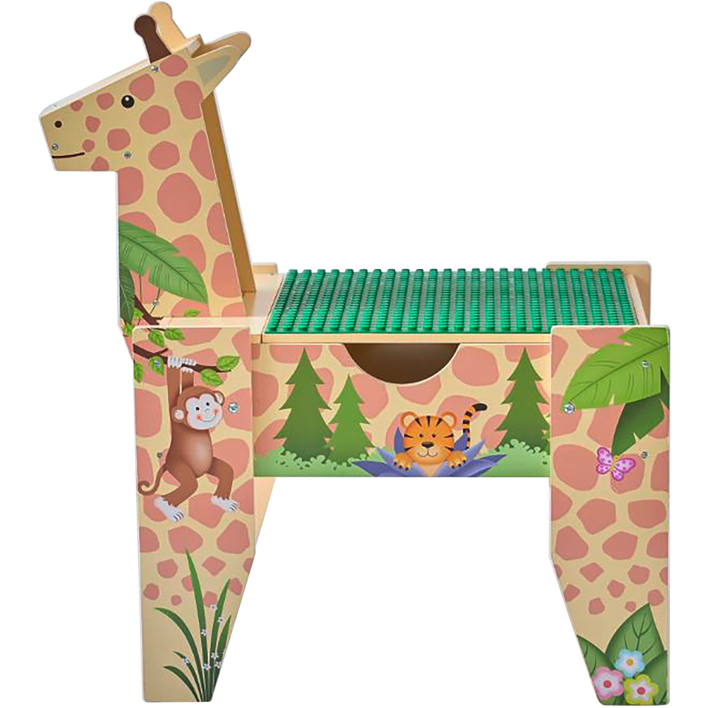 Teamson Kids Multicolour Jungle Giraffe 2-in-1 Activity Table Image 3