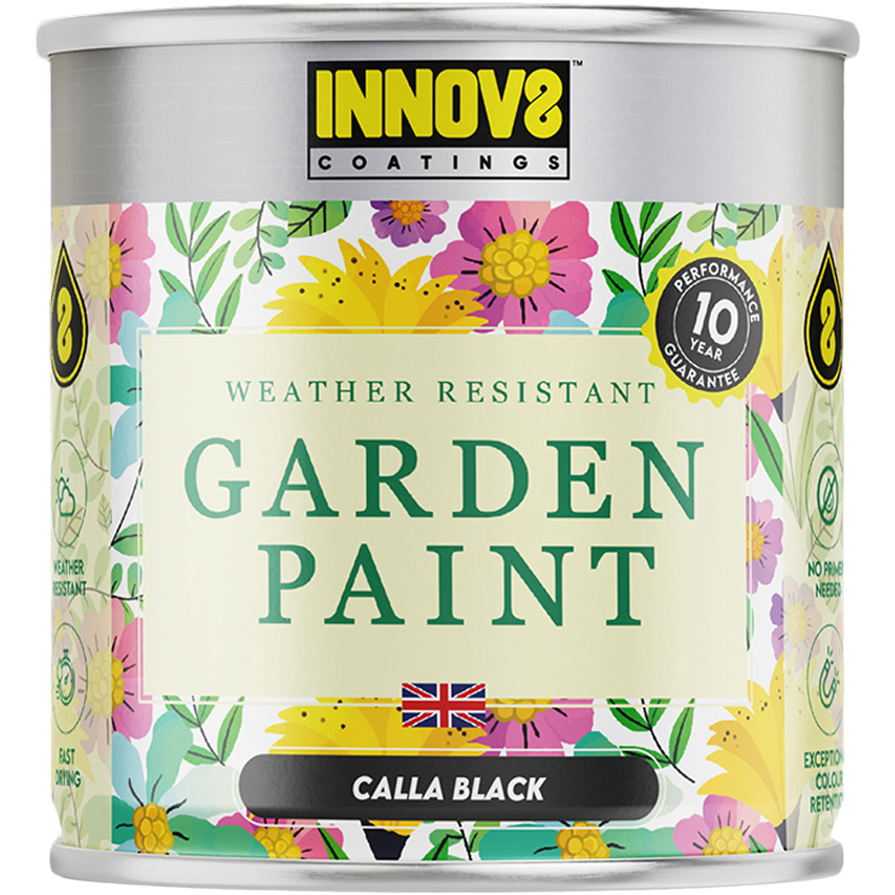 Innov8 Coatings Calla Black Garden Paint 750ml Image 2