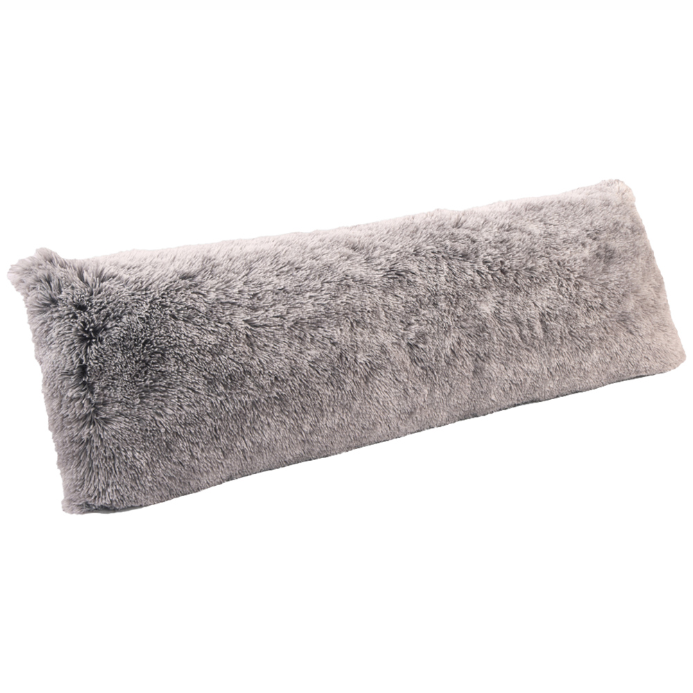 Downland Huggleland Double Grey Long Hair Bolster Pillow Image 1