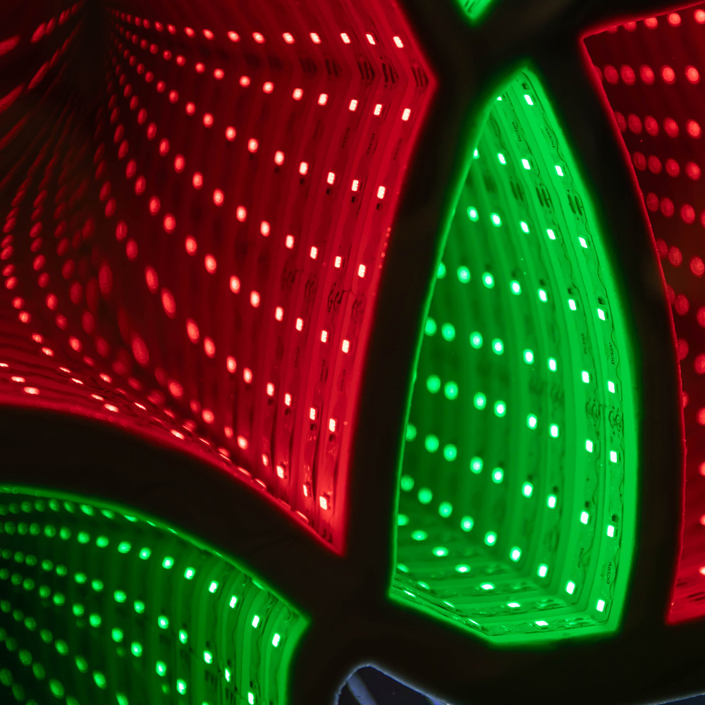 Samuel Alexander Multicolour Infinity LED Light Up Snowman Christmas Decoration Image 7