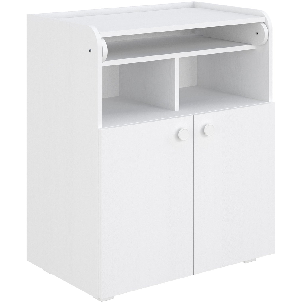 Shefa 700 2 Door 2 Shelf White Kids Changing Unit Image 3