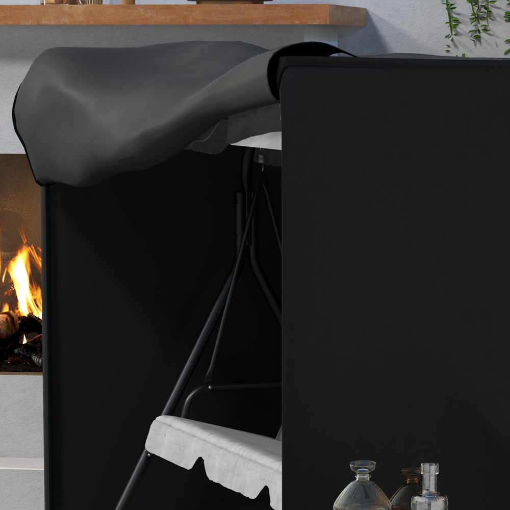 Outsunny Black Garden Furniture Protector Cover 164 x 205 x 124cm Image 6