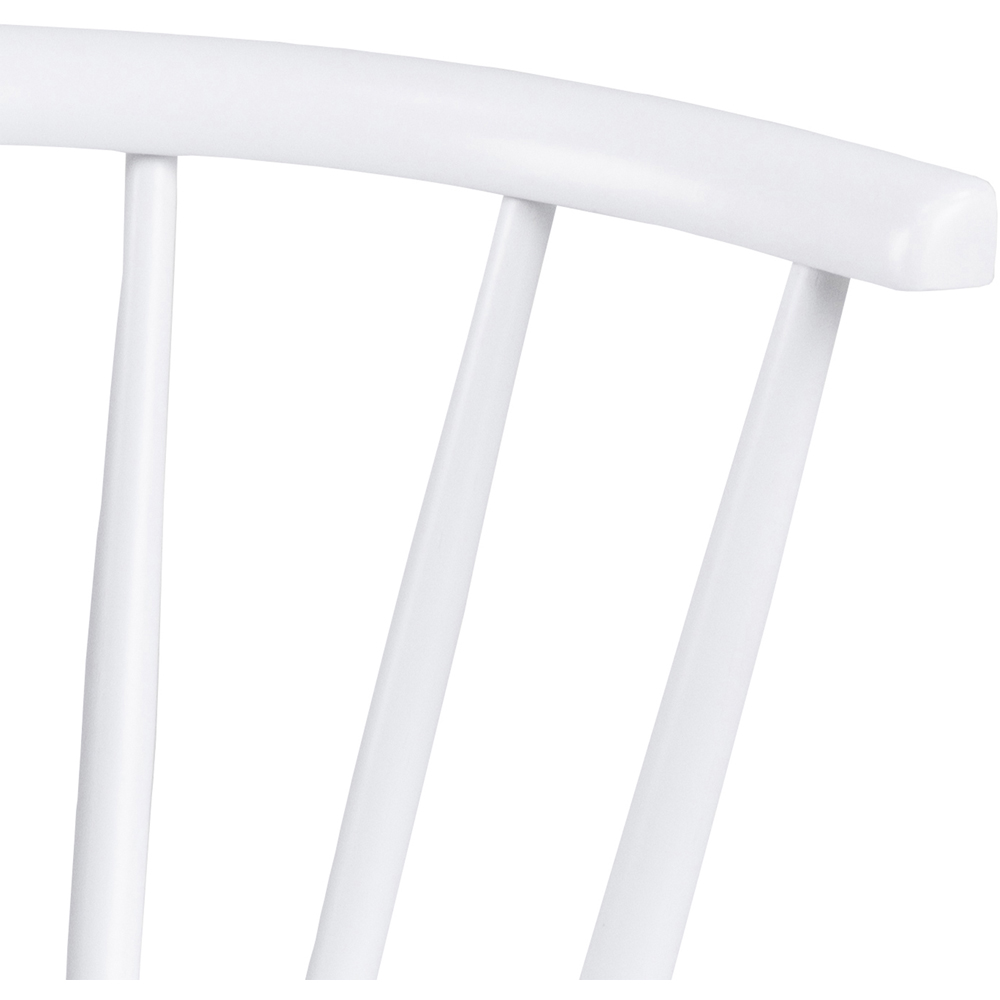 Florence Ida Set of 2 White Dining Chair Image 5