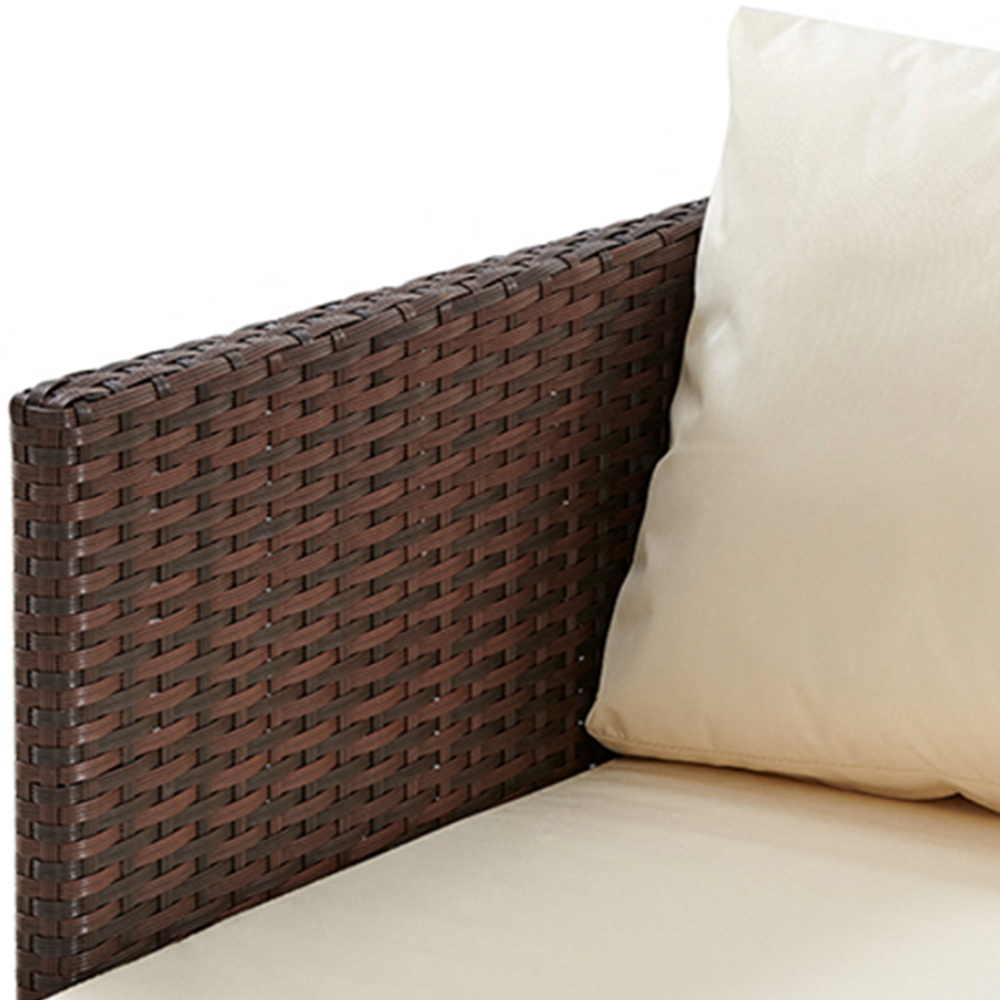 Home Detail Havana 3 Seater Brown Rattan Sofa Set with Cover Image 3