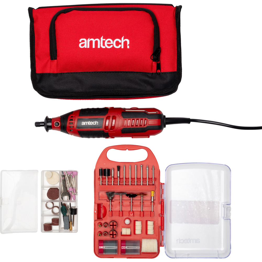 Amtech V6125 Rotary Mini Grinder with V2543 Accessory Image 1