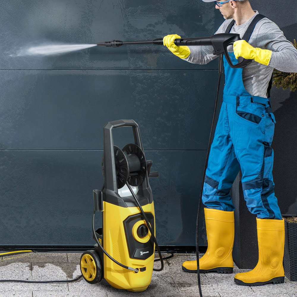 DURHAND 845-867V70YL 1800W Yellow Portable Power Washer 150Bar Image 2