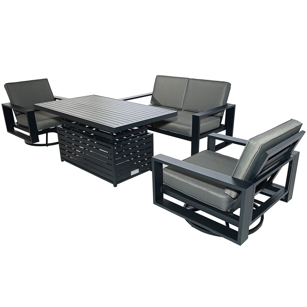 Furniture One 5 Seater Aluminium Garden Dining Set Image 4