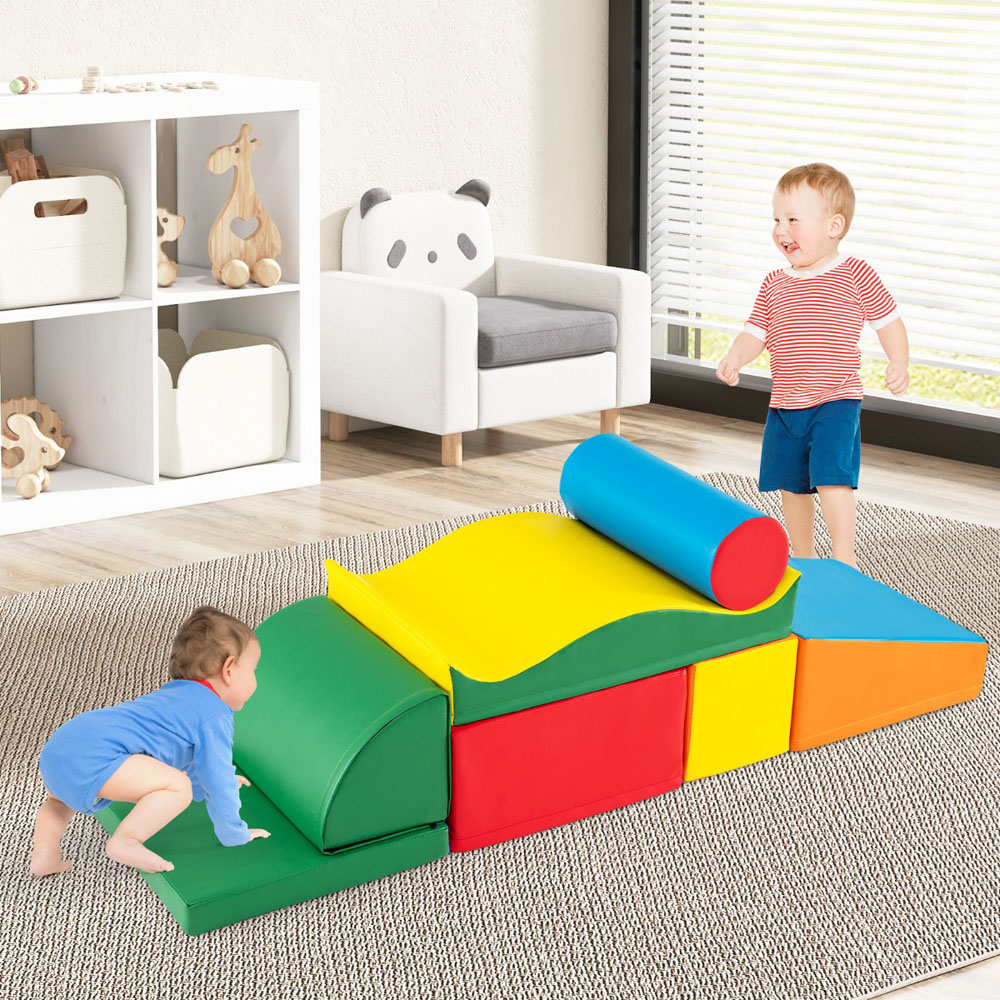 Costway Colourful Toddlers EPE Foam Climbing Toys Set 7 Piece Image 5