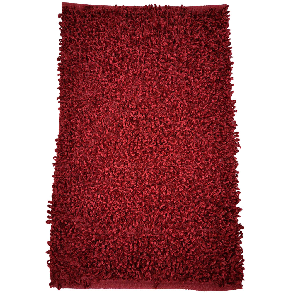 Rapport Home Oxford Purple Shaggy Super Absorbent Rug 88 x 55cm Image 1