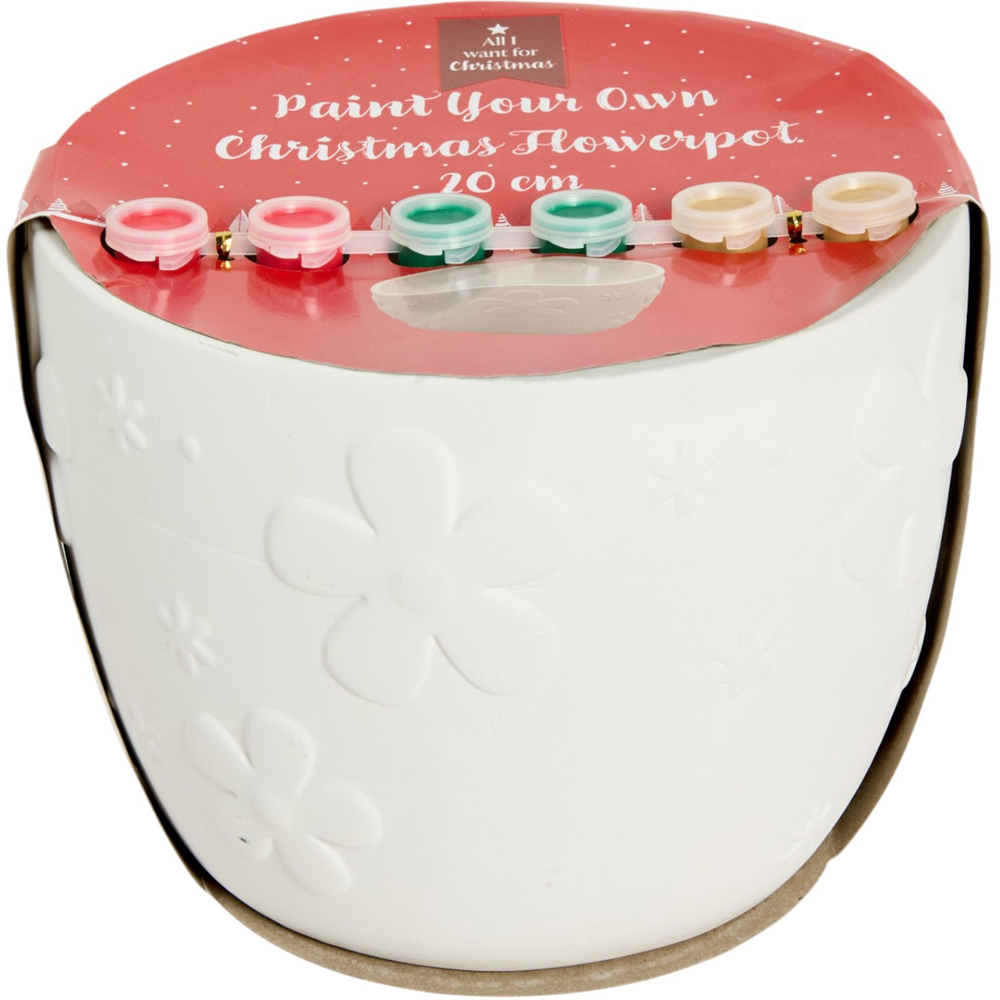 Paint Your Own Christmas Flowerpot Kit Image 1