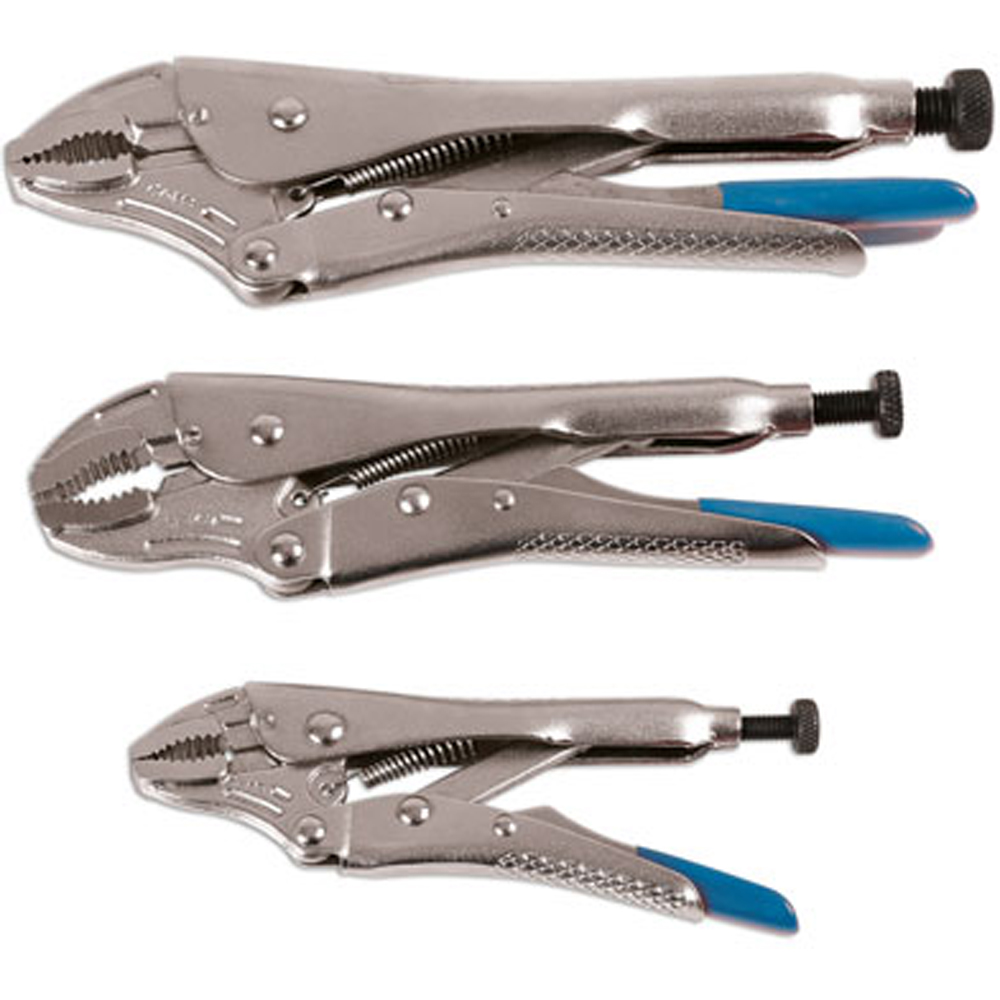 Laser 3 Piece Heavy Duty Locking Grip Wrench Set Image 2