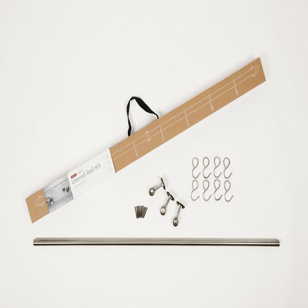 Rothley Brushed Utensil Rail 19 x 1000mm Image 5