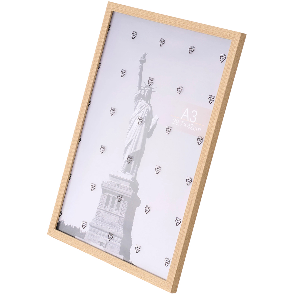 Living and Home Natural Wood Grain Photo Frame 11.7 x 16.5 inch 5 Pack Image 3