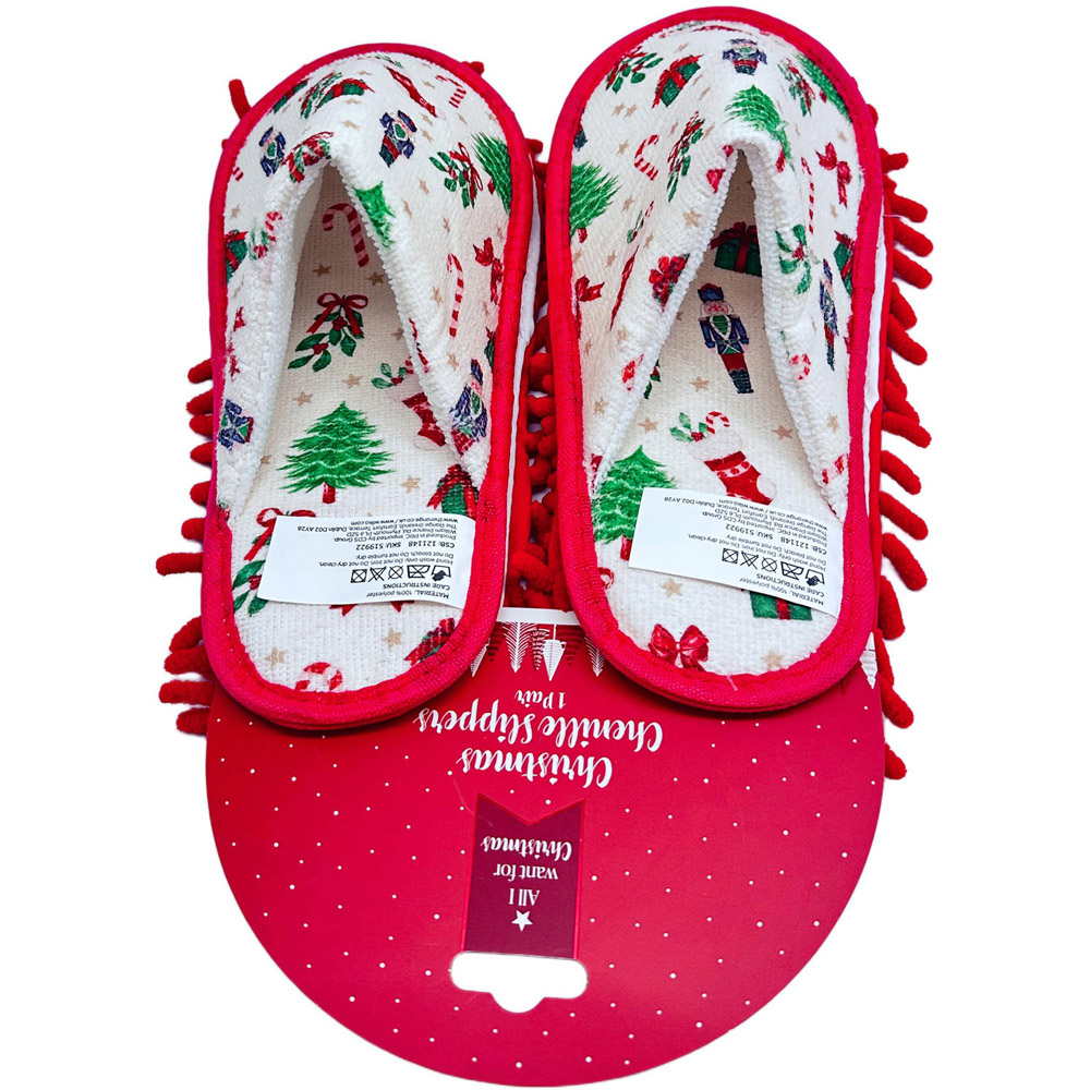 Christmas Chenille Slippers Image 3