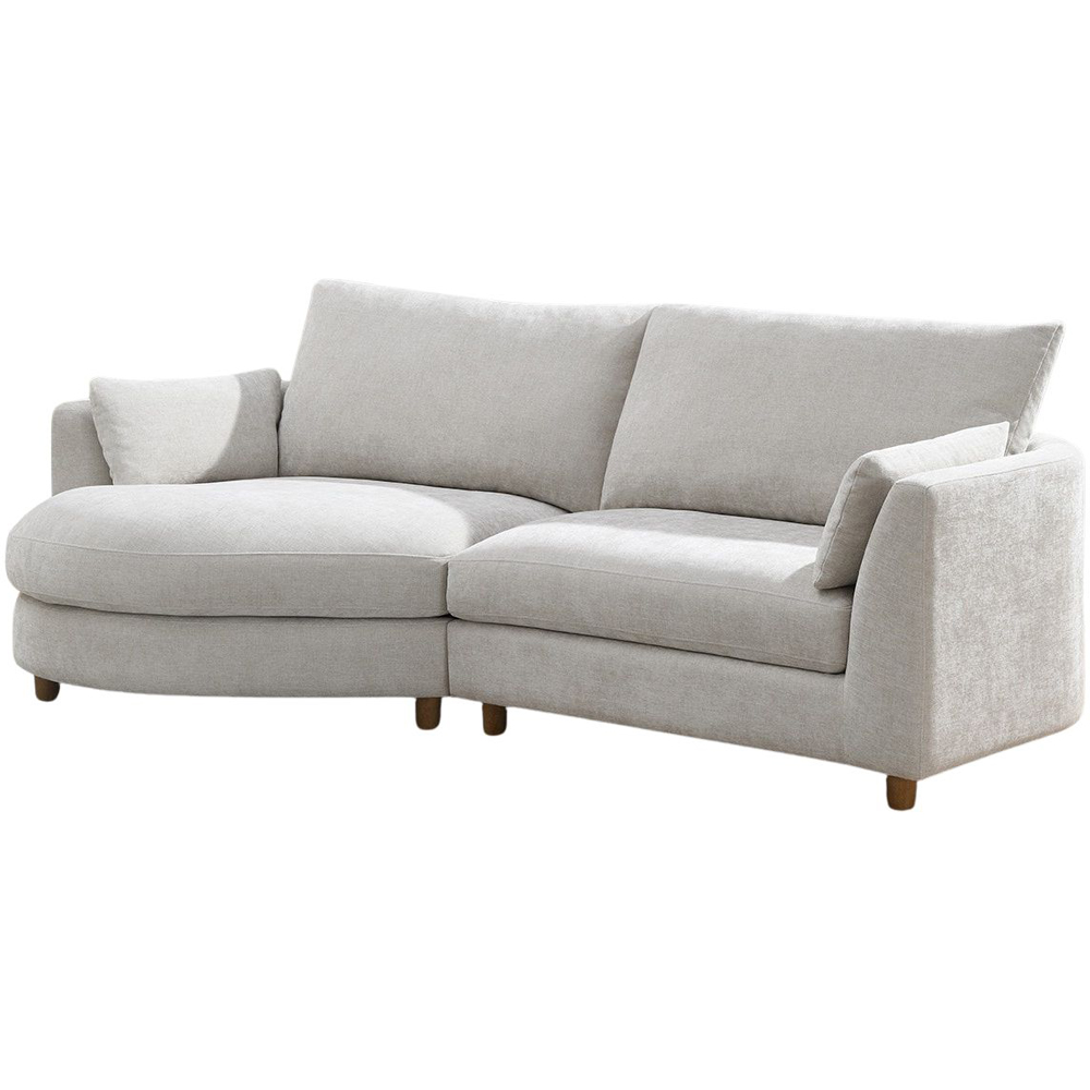 Bushwick 2 Seater Pearl Left Hand Facing Chaise Image 2