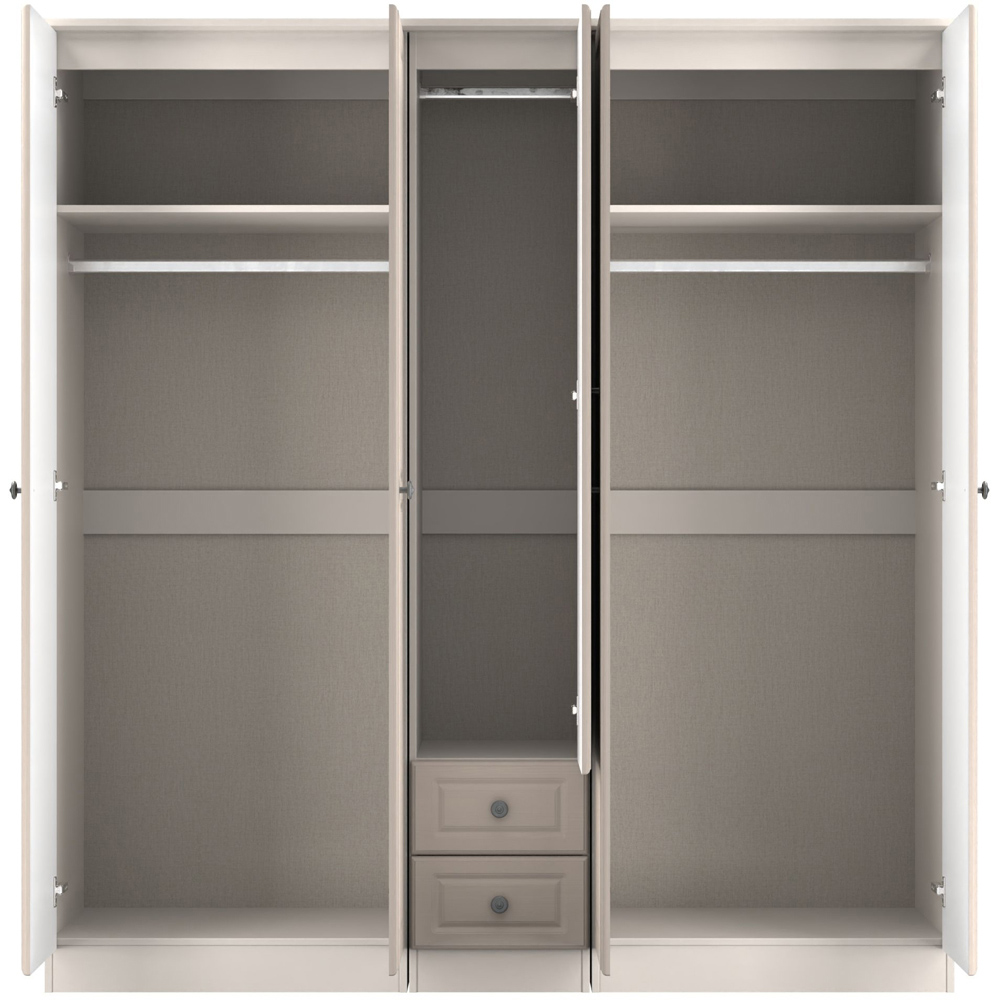 Crowndale Pembroke 5 Door 2 Drawer Kashmir Ash Wardrobe Ready Assembled Image 6