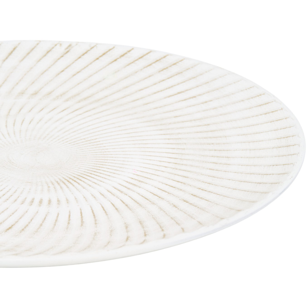 Decorative Wooden Tray White Image 4