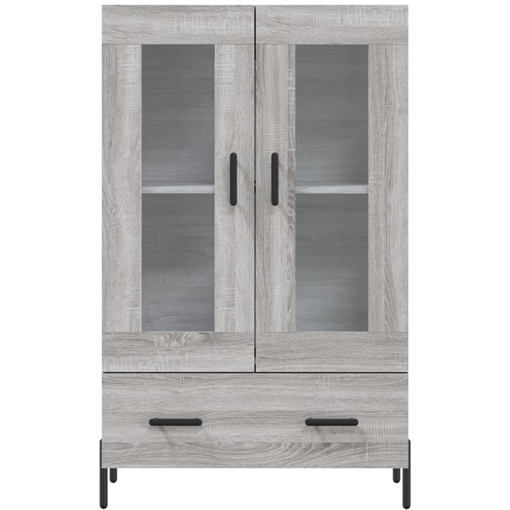 vidaXL 2 Door Single Drawer Grey Sonoma Highboard Image 6
