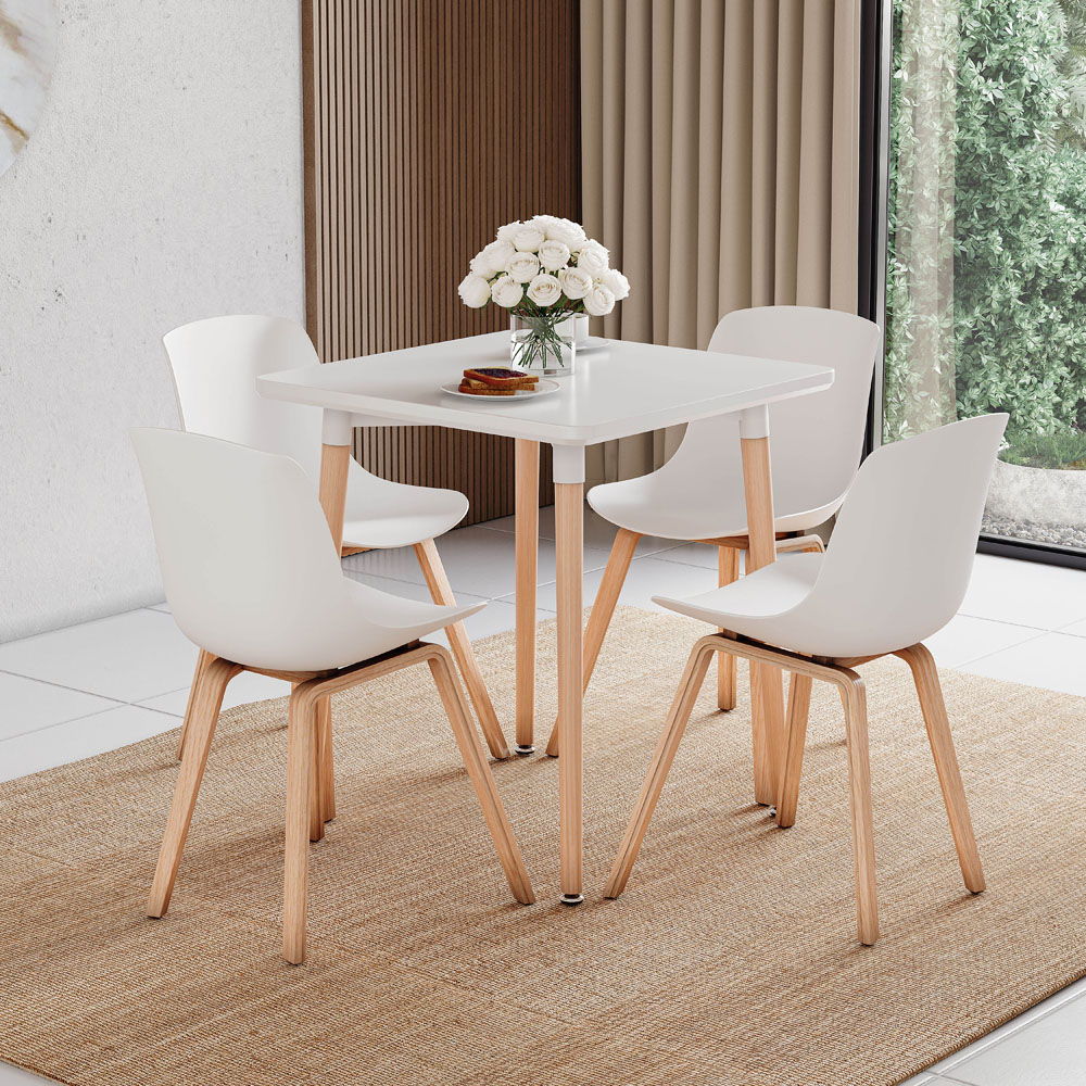 Vida Designs Batley 2 Seater Square Dining Table White Image 5