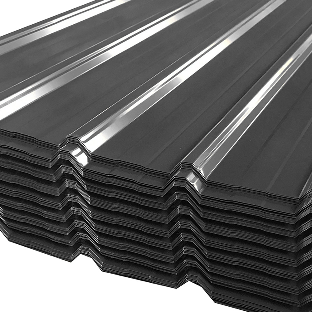 Living and Home 6 Piece Charcoal Zinc Steel Corrugated Pre Drilled Roof Panel 45 x 129cm Image 6