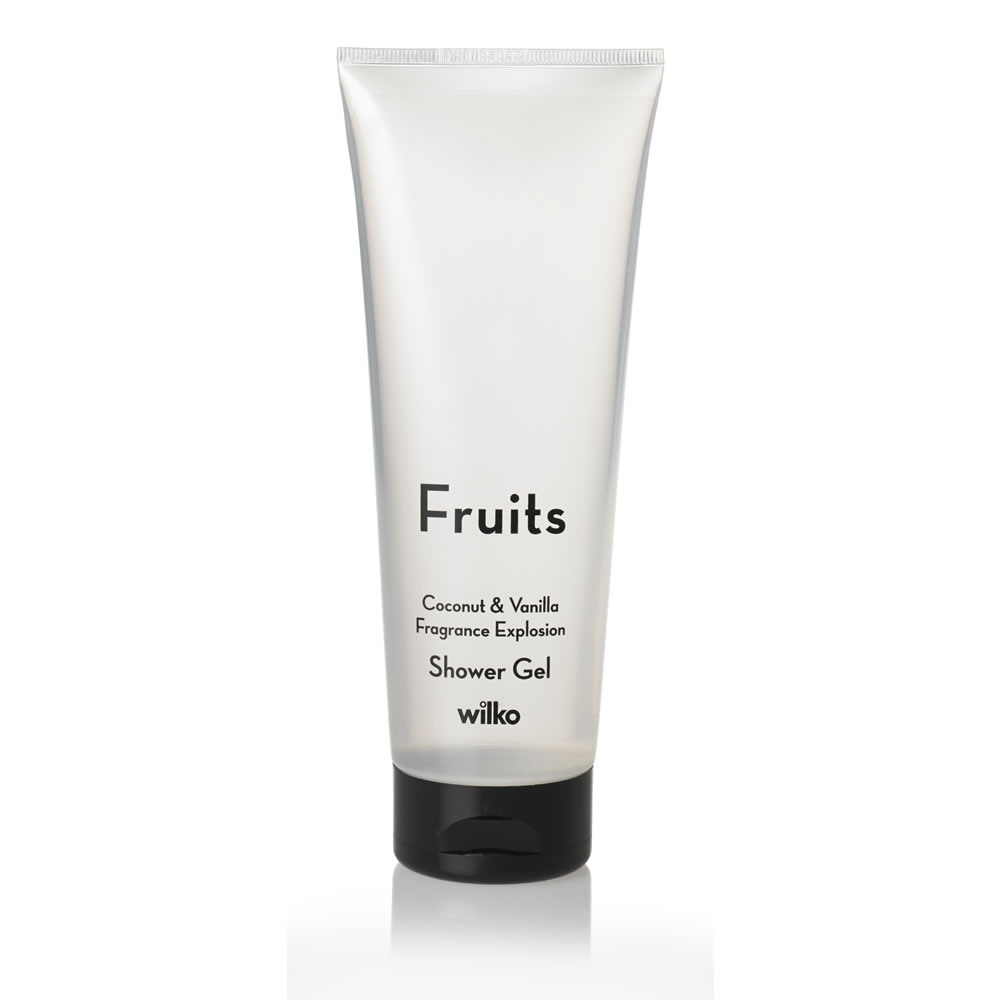 Wilko Fruits Shower Gel Coconut and Vanilla 250ml Image