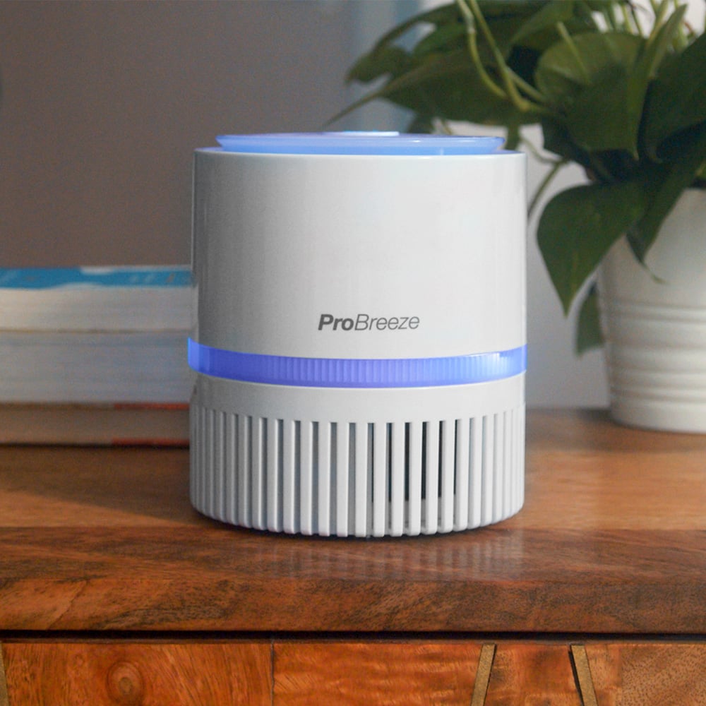 Pro Breeze 3-in-1 Mini Air Purifier with True HEPA Filter Image 2