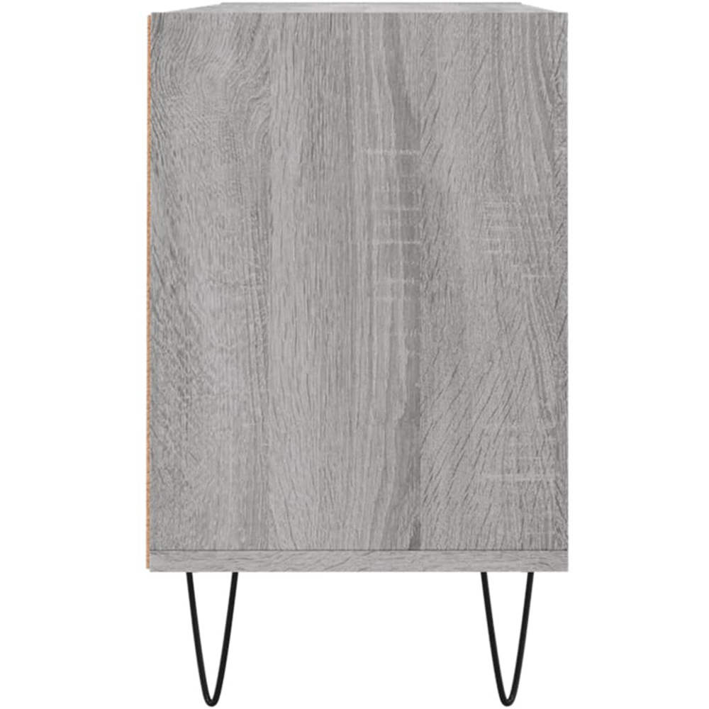 vidaXL 4 Shelf Grey Sonoma TV Cabinet Image 5