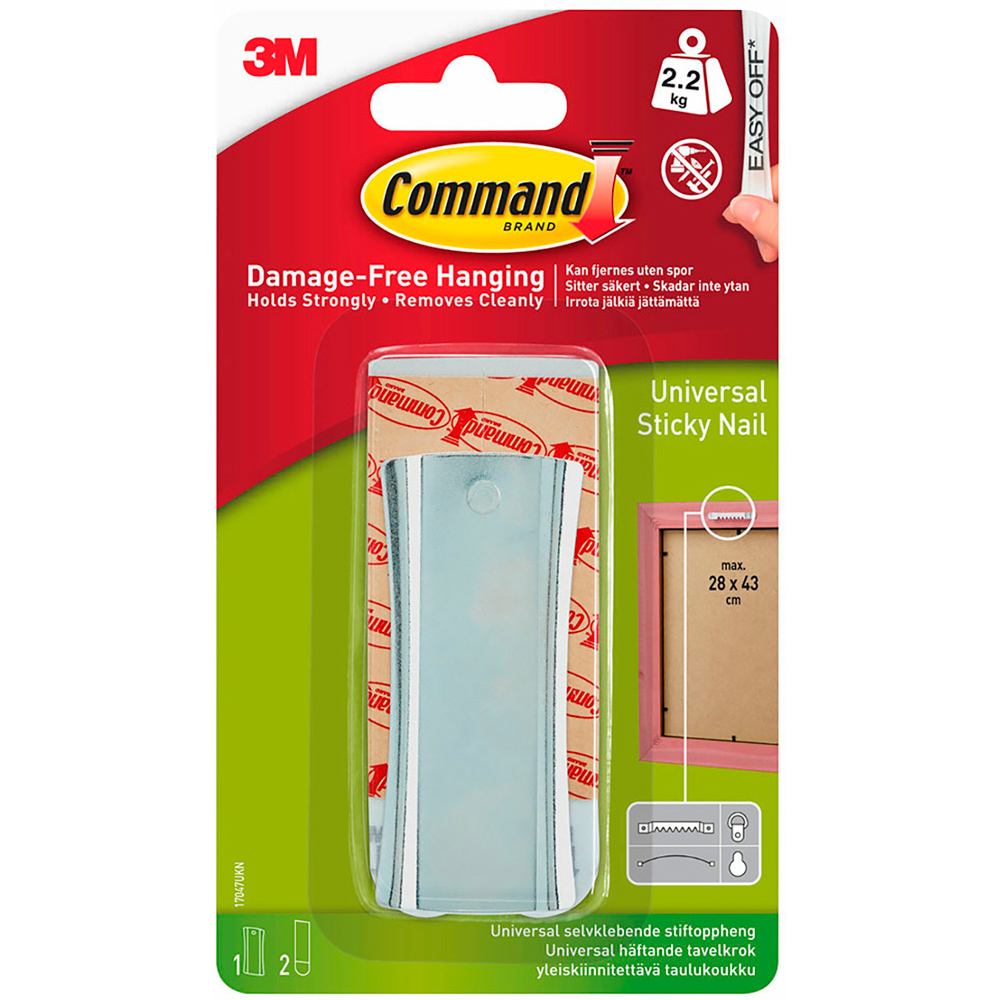 Command Universal Damage Free Sticky Nail Image 1