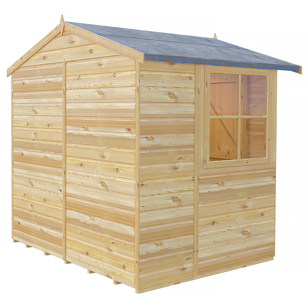 Shire GB Alderney 7 x 5ft Shiplap Double Door Garden Shed Image 4