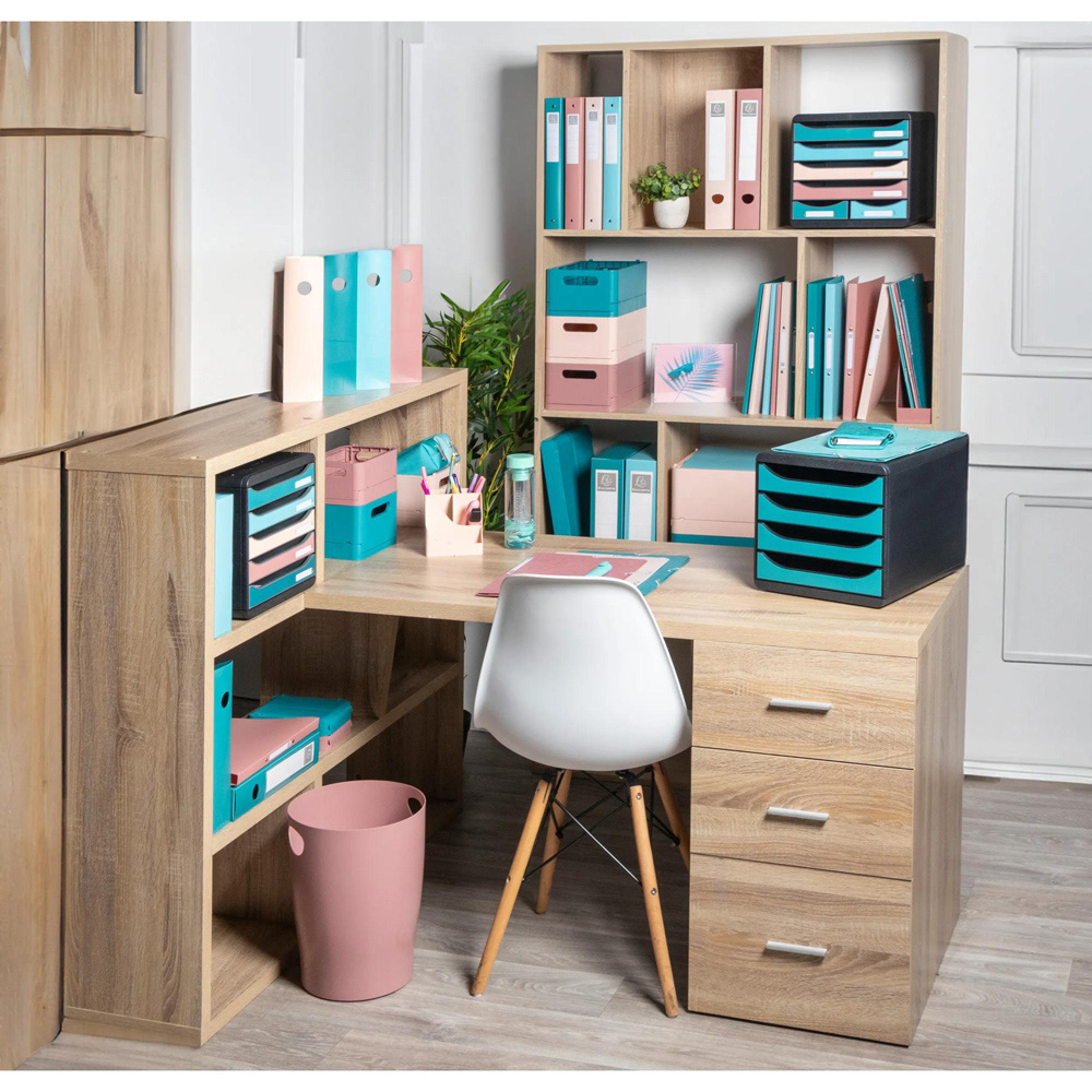 Exacompta Big Box Maxi Scandi 6 Drawer Multicolour Filing Module Image 2