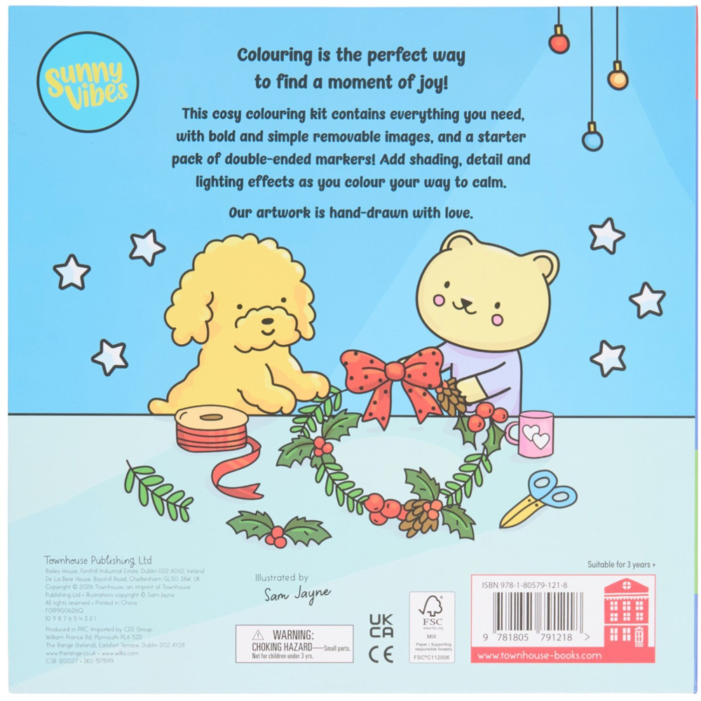 Sunny Vibes Sunggly Christmas Colouring Kit Image 2