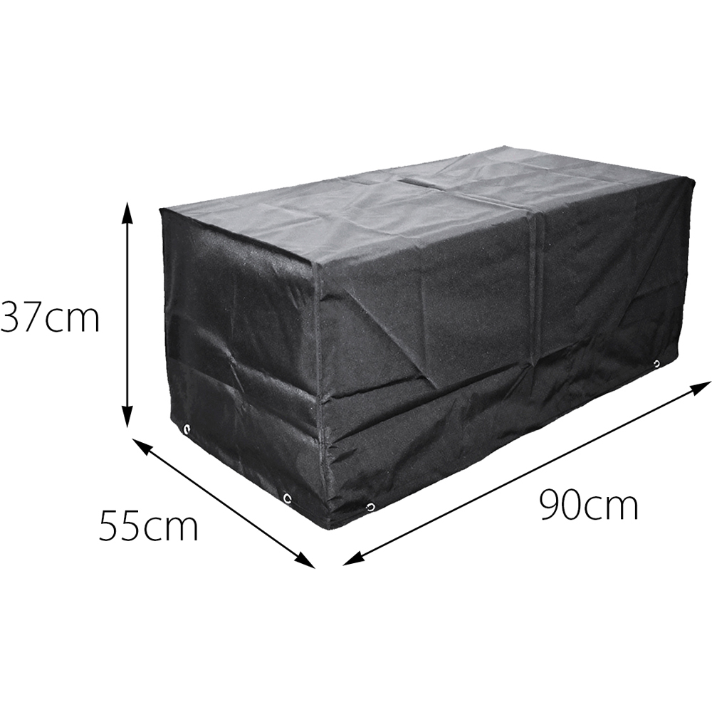 Oseasons Cozy Bay Acorn EZBreathe Left L Shape Black Patio Set Cover Image 5