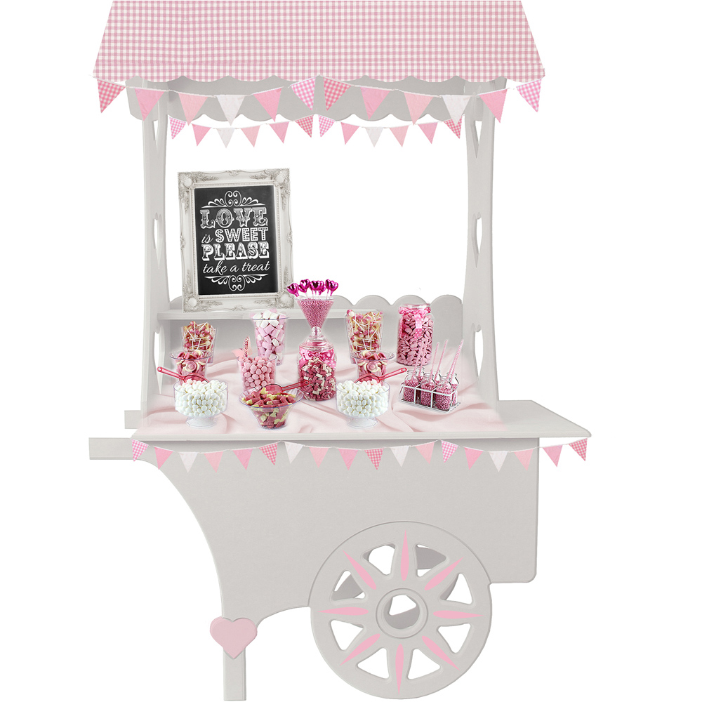 KuKoo Wood Mini Candy Cart Wedding Sweet Stall Image 6