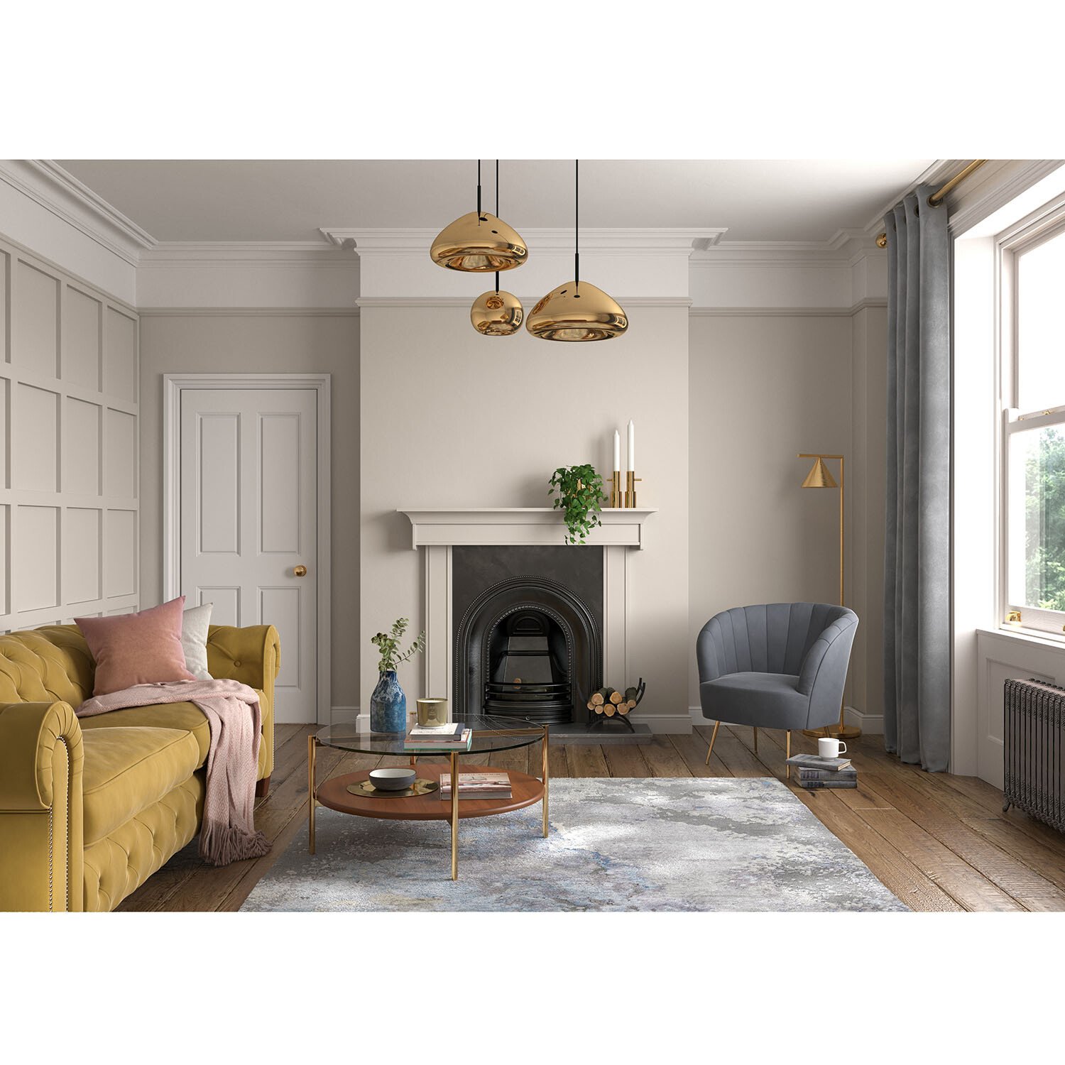 Dulux Heritage Walls and Ceilings Pale Walnut Velvet Matt Emulsion Paint 2.5L Image 5
