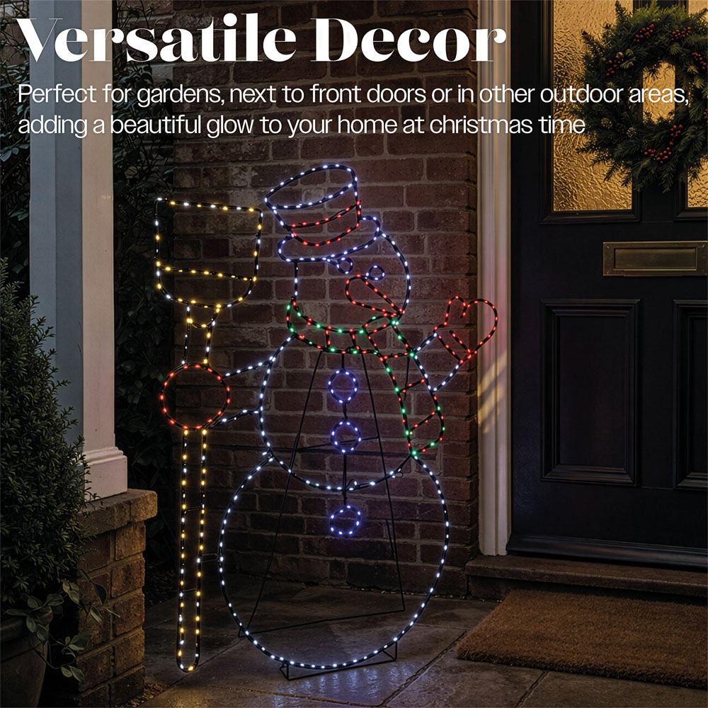 Xmas Haus 399 Multicolour LED Snowman Christmas Decoration 79cm Image 5