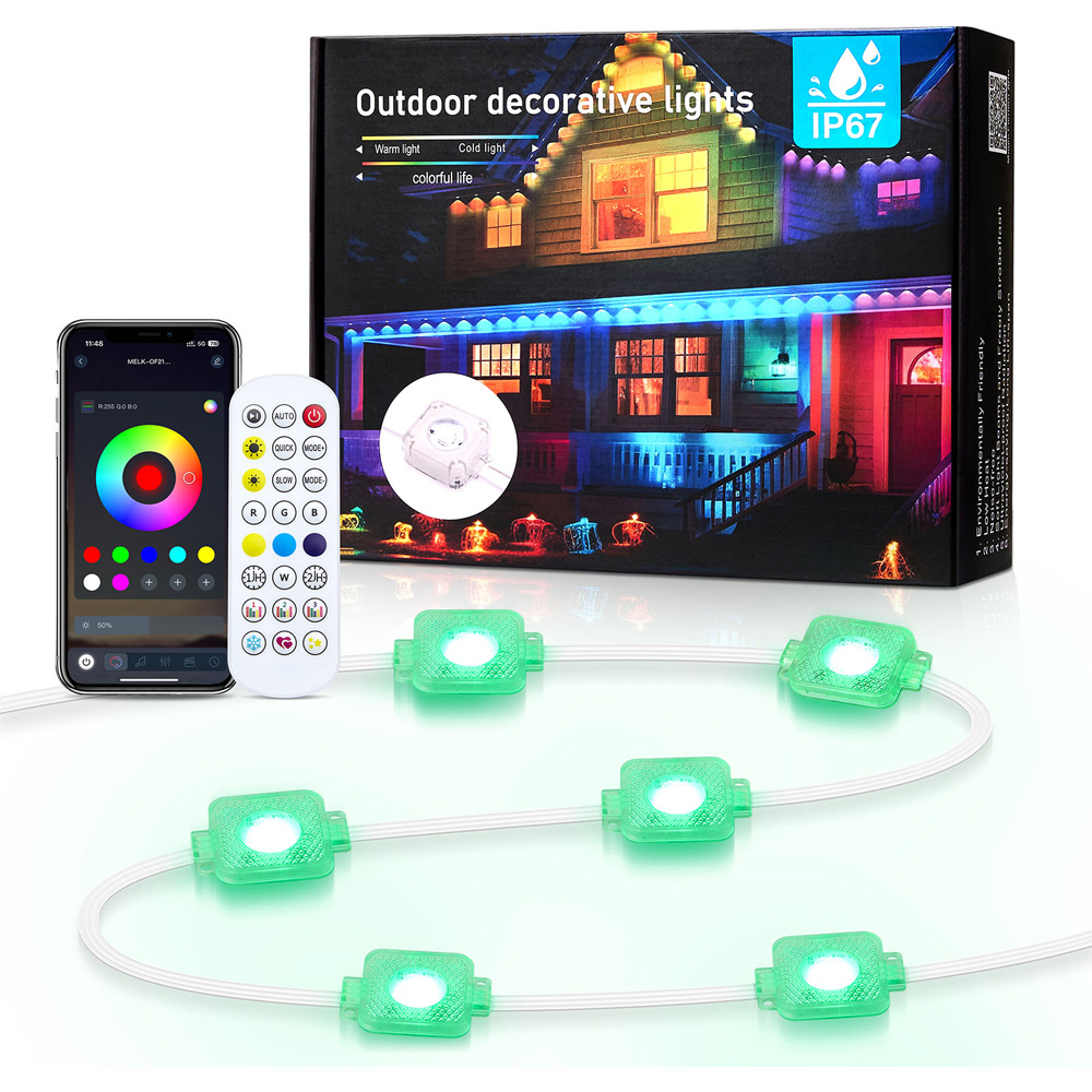 Living and Home RGB LED Smart Outdoor Eave Strip Light 30m Image 5