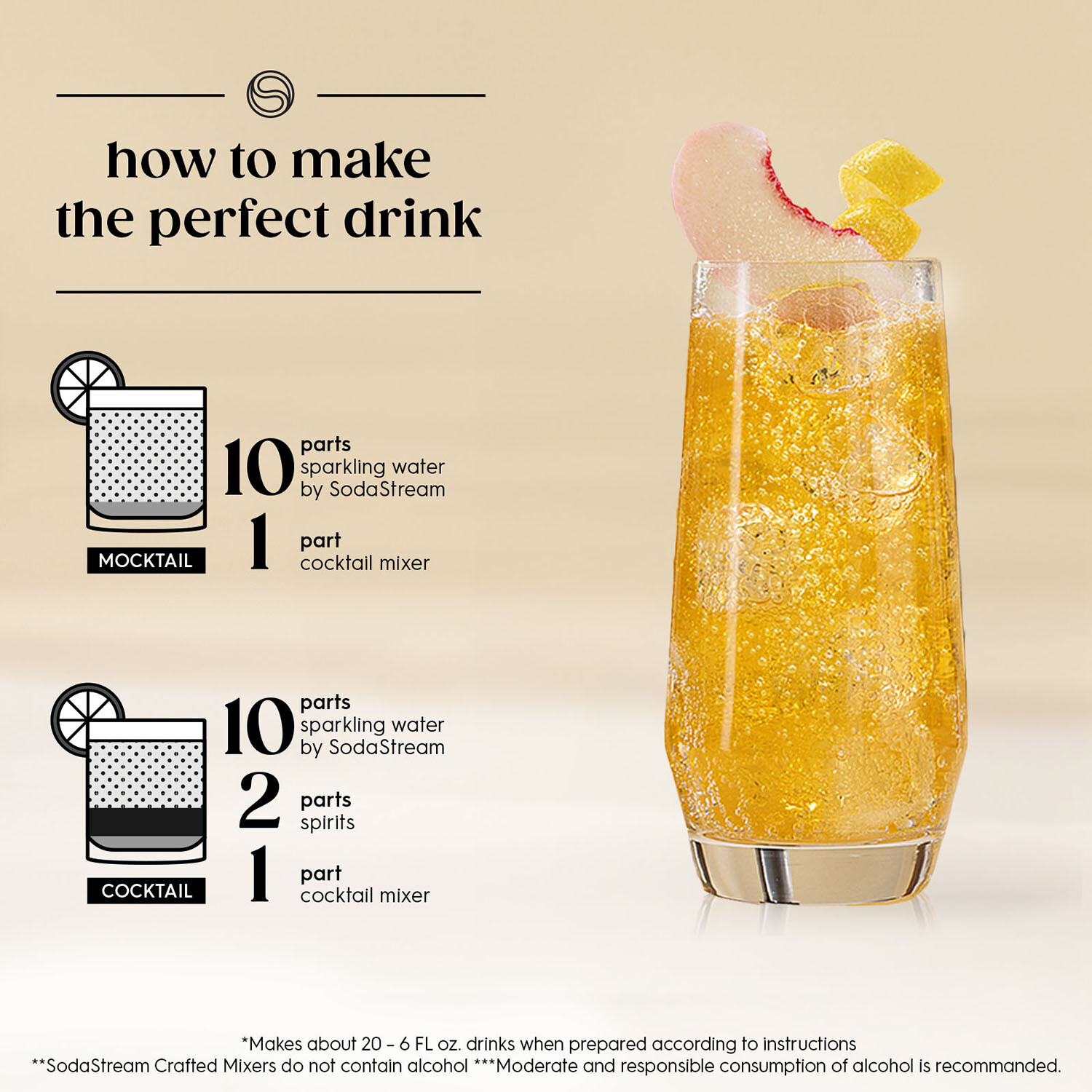 SodaStream Mixer - Multicolour / White Peach and Ginger Image 8