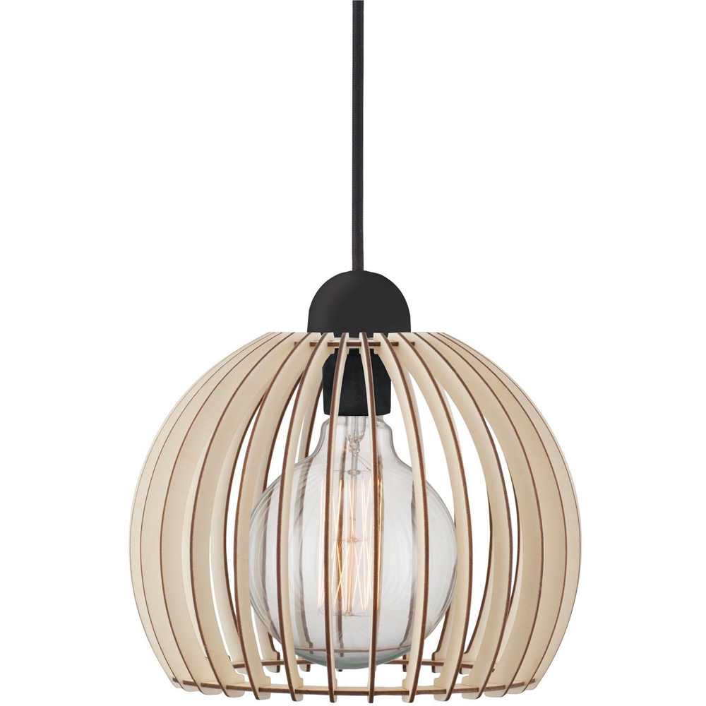 Nordlux Chino Wooden Shade Pendant Light Image 3