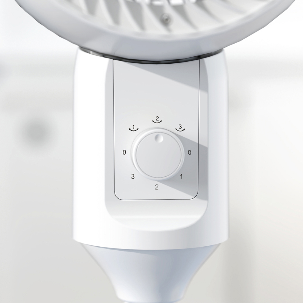HOMCOM White Air Circulator Fan with Carry Handle 9 inch Image 3