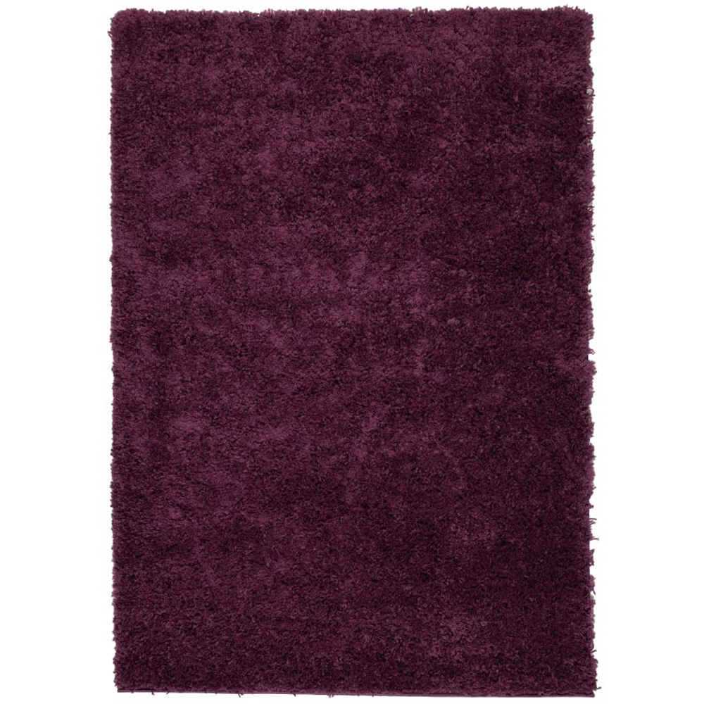 Homemaker Jazz Plum Shaggy Rug 120 x 170cm Image 2
