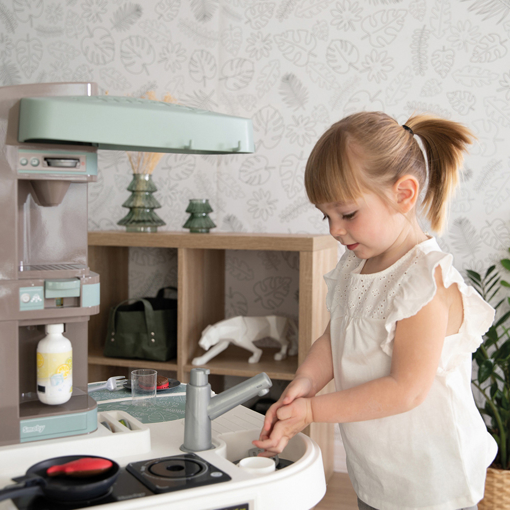 Smoby Tefal Kids 34 Piece Studio XL Bubble Kitchen Island Playset Image 4