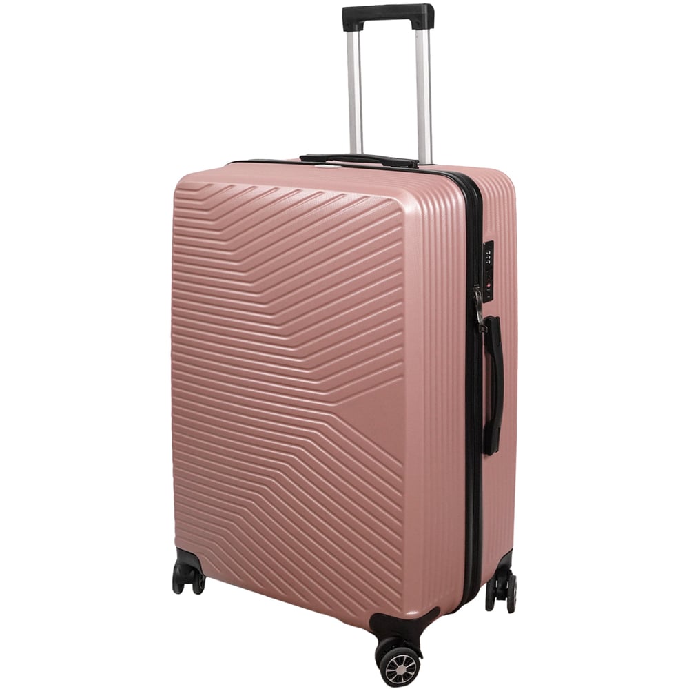 Alivio Set of 3 Rose Gold Suitcase Luggage Wilko