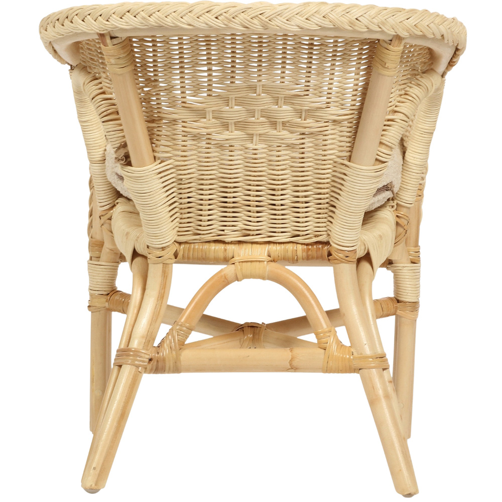 Desser Furniture Natural Wicker Kid Size Loom Chair with Cushion Image 4