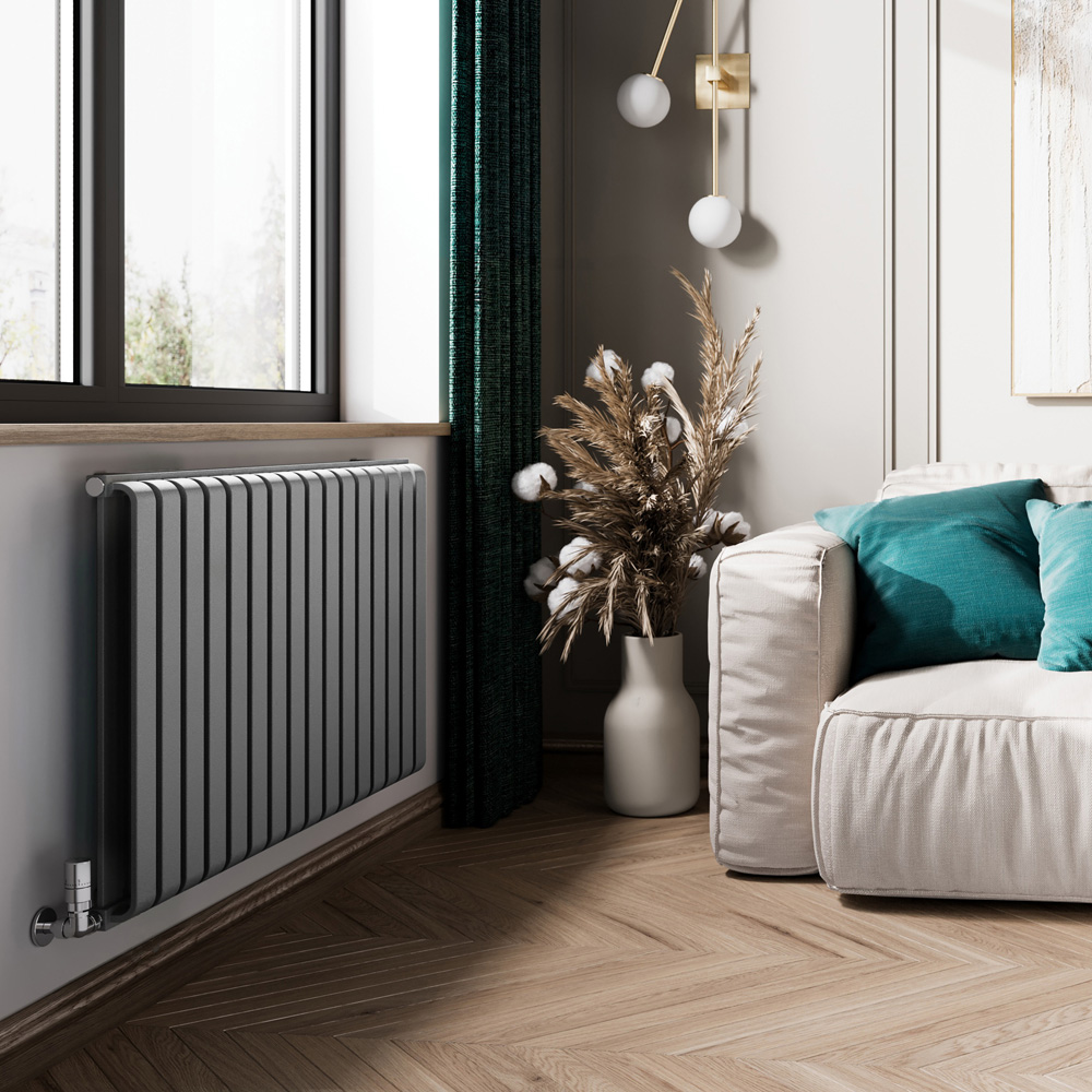 Terma Warp Room 3945 BTU Salt n Pepper Radiator 630 x 1045mm Image 6
