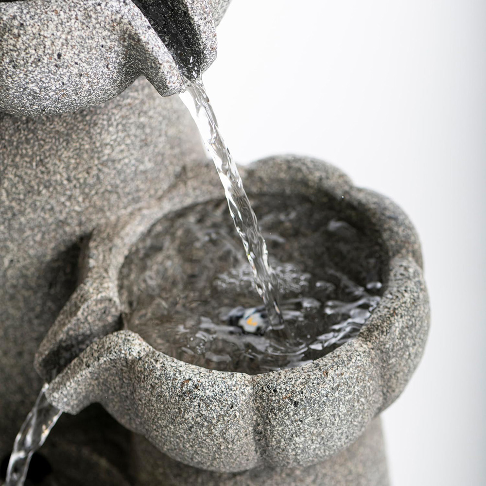 Thompson and Morgan Serenity Cascading Pagoda LED Water Feature Image 4