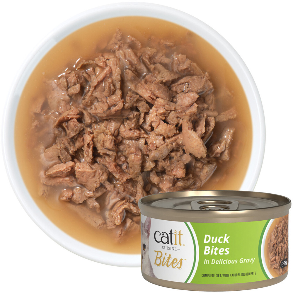 Catit Bites Wet Cat Food Duck Image 2
