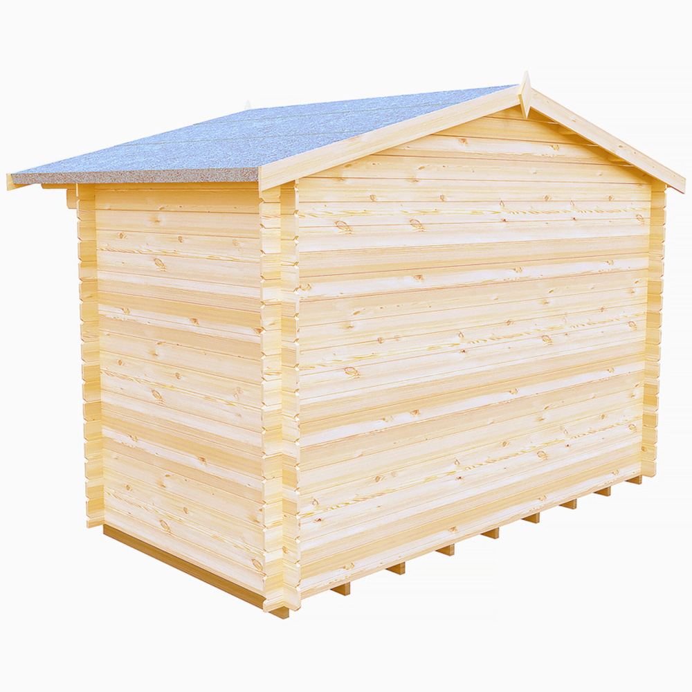 Shire Berryfield 13 x 6ft Apex Garden Log Cabin Image 4