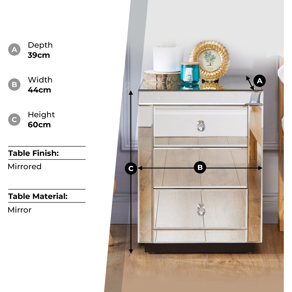 Verona bedside deals table