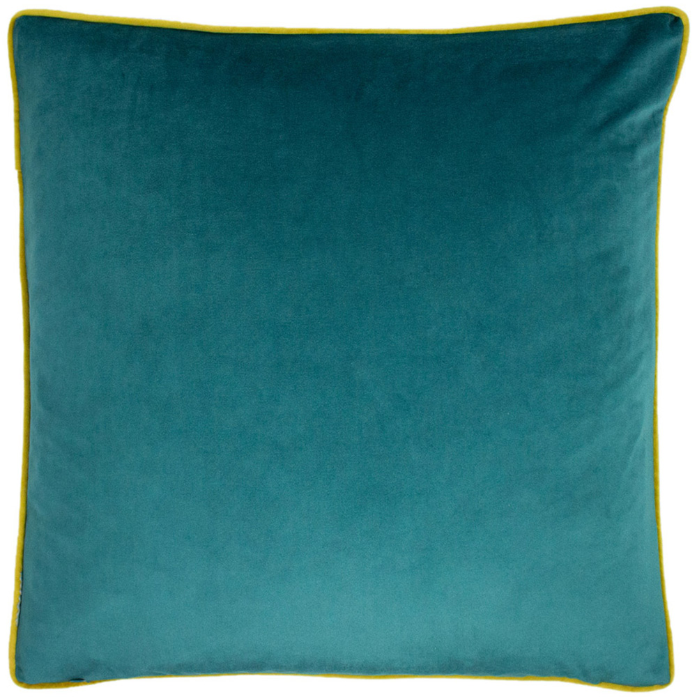 furn. Astrid Teal Embroidered Celestial Cushion Image 2
